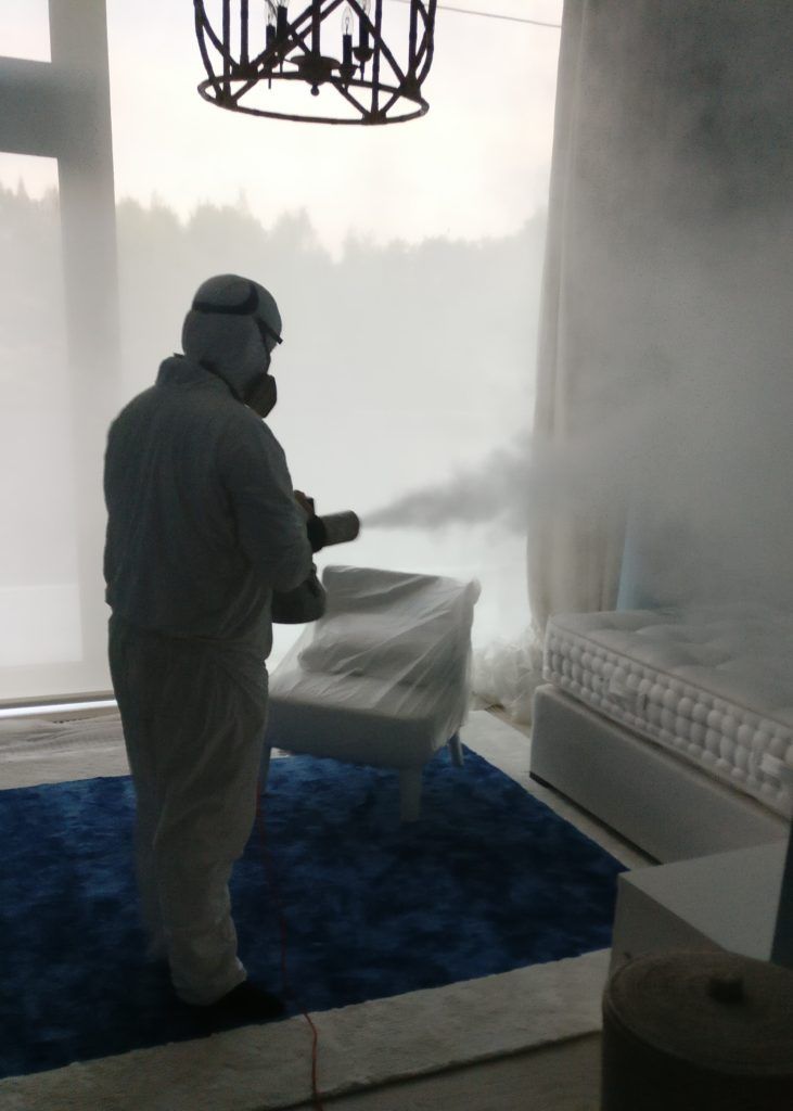 Сухой туман от запахов. Обработка сухим туманом в Кемерово.